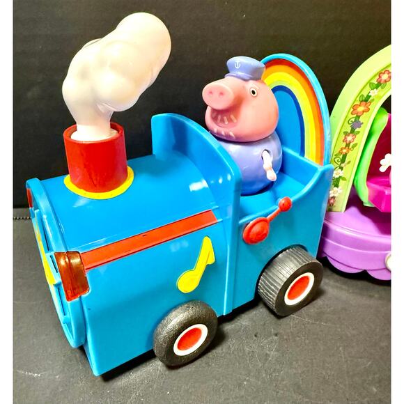 Peppa Pig Peppa's Magical Parade Playset 4 Figures train NO sound NO movement - Picture 5 of 7